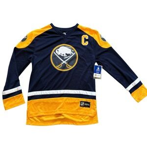 NHL Buffalo Sabers Hockey Jersey Eichel 9 Youth XL‎ Navy Yellow